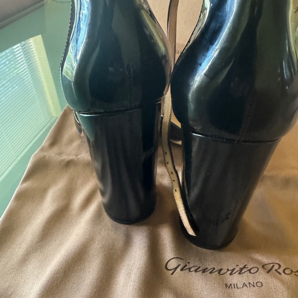 Gianvito Rossi Black Heels size 10.5 - Picture 9 of 10